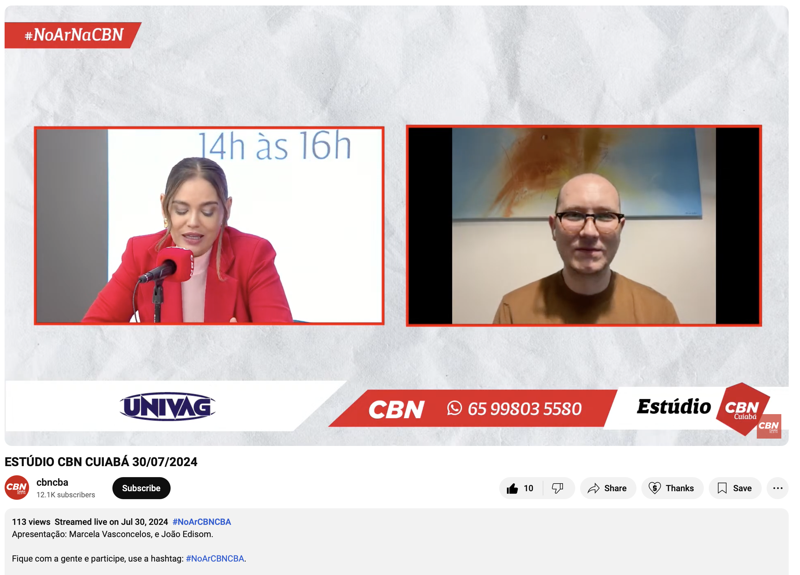IA na aprendizagem: Allan Pscheidt na CBN Cuiabá (2024)